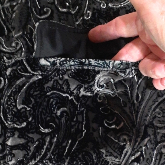 Chico's Black Furry Textured Open-Front Jacket - Picture 5 of 6